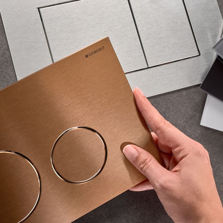 Geberit bedieningsplaten uit de Sigma40‑serie Geberit bedieningsplaten uit de Sigma40‑serie