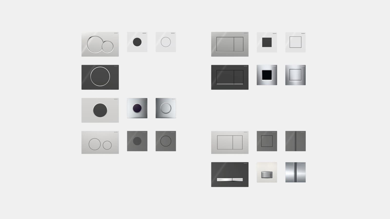 Geberit bedieningsplaten voor urinoirs Geberit bedieningsplaten voor urinoirs