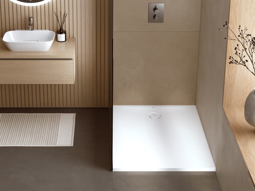 Nieuwe CleanFloor30 douchevloer met Duofix Nieuwe CleanFloor30 douchevloer met Duofix