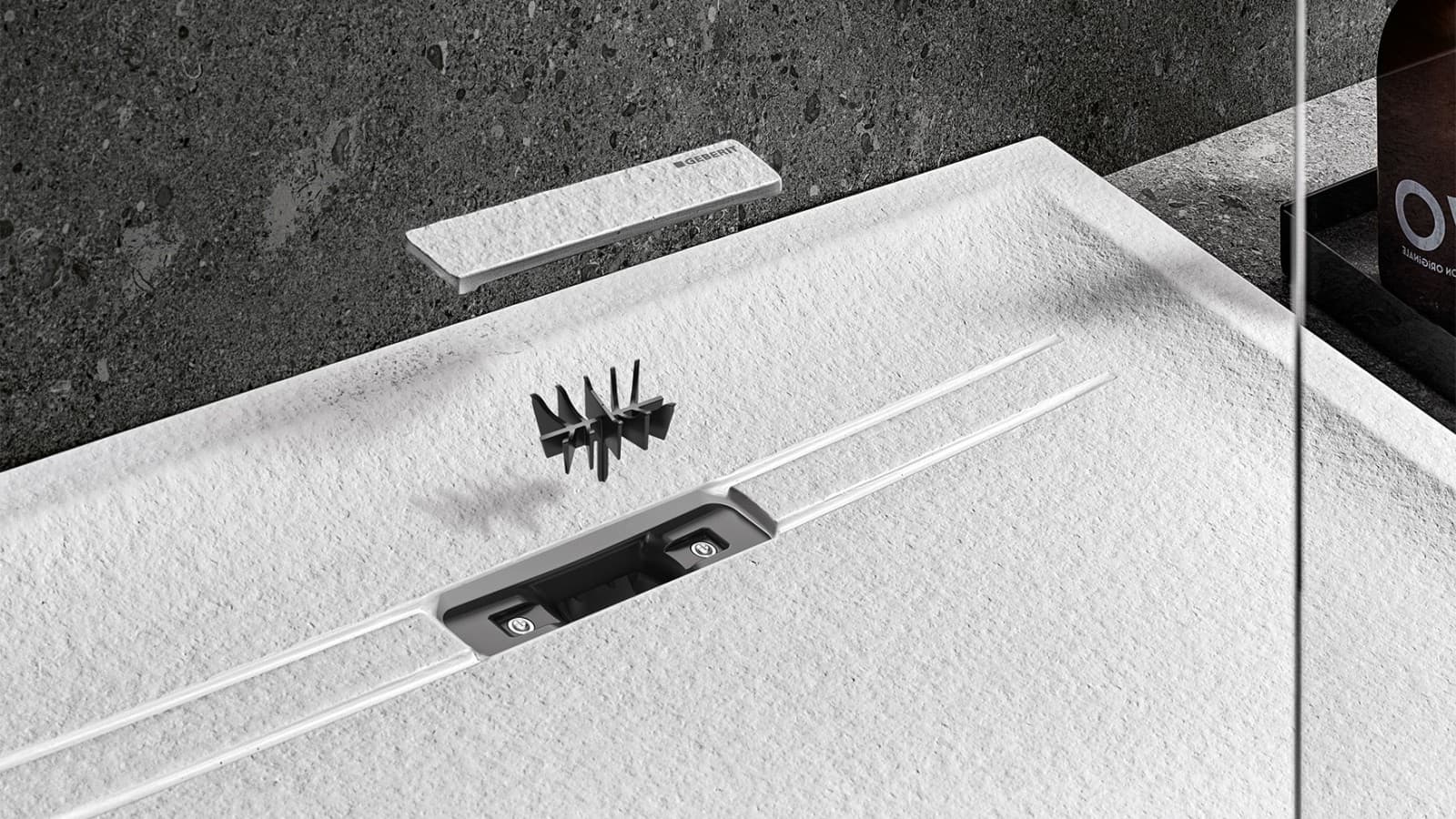 Geïntegreerde kamvormige haarzeef Geïntegreerde kamvormige haarzeef