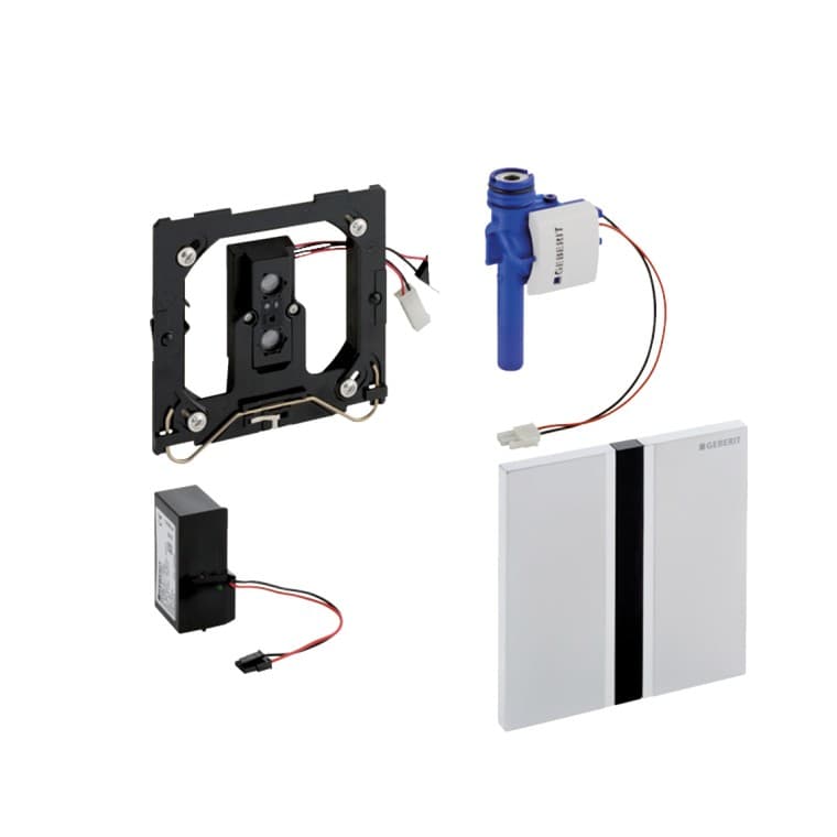 Touch-free urinoirpoelbediening voor netvoeding Touch-free urinoirpoelbediening voor netvoeding