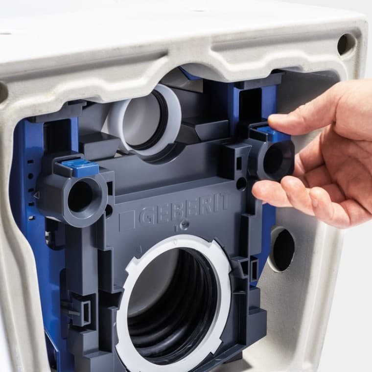 Geberit ONE wandcloset is achetraf in hoogte verstelbaar Geberit ONE wandcloset is achetraf in hoogte verstelbaar