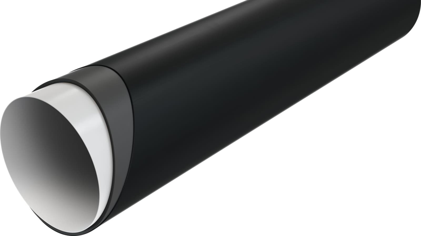 Doorsnede van een Silent-PP buis met lagen Doorsnede van een Silent-PP buis met lagen