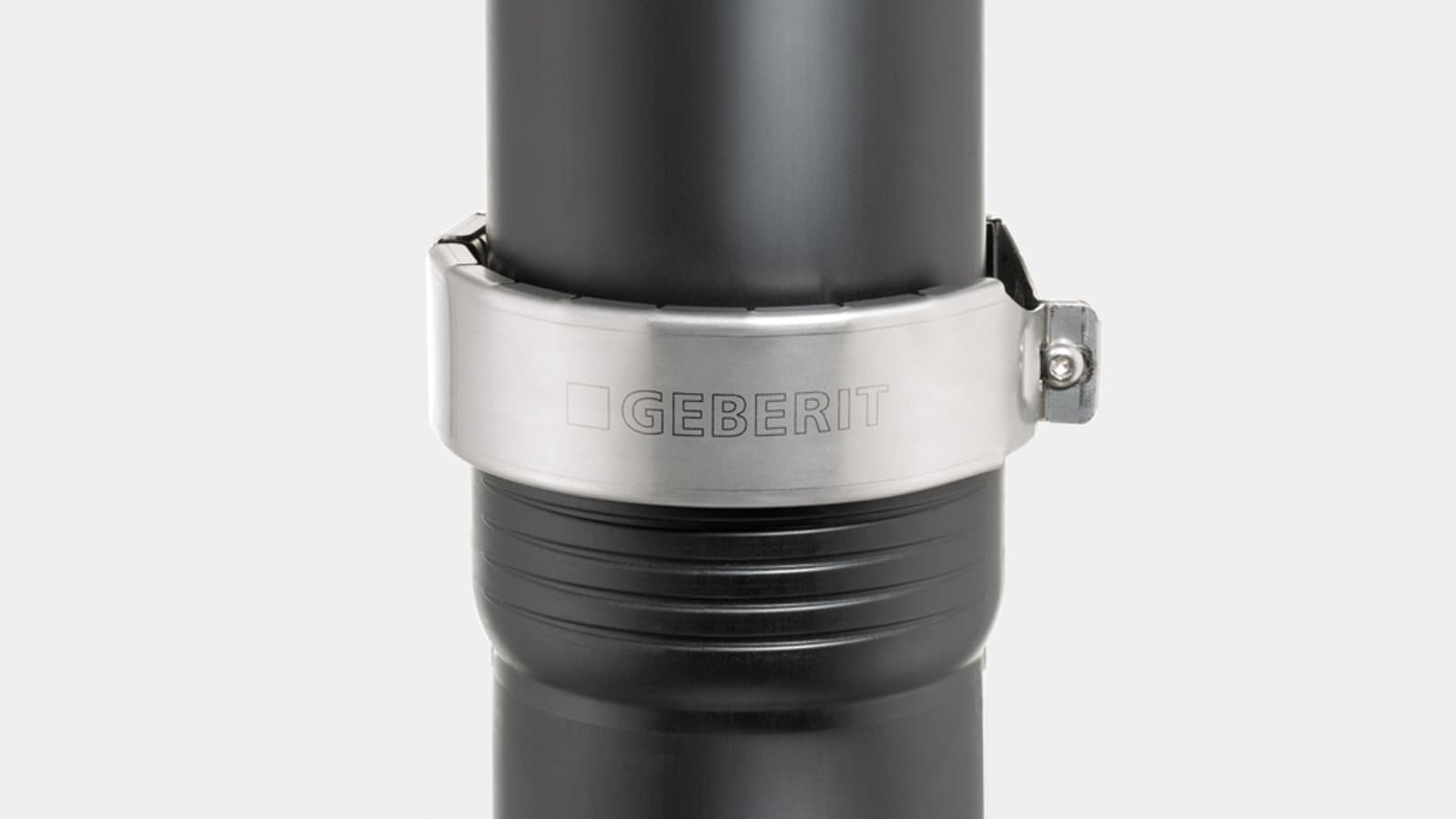 Met de Geberit borgklauw is de Silent-Pro steekverbinding bestand tegen een inwendige druk tot 2 bar. Met de Geberit borgklauw is de Silent-Pro steekverbinding bestand tegen een inwendige druk tot 2 bar.