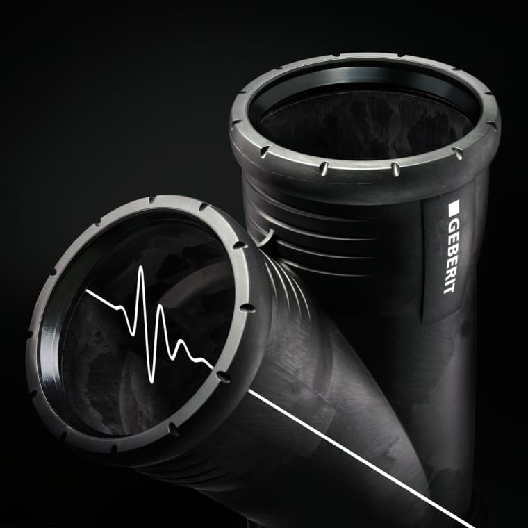 Geberit Silent-Pro Carve T-stuk Geberit Silent-Pro Carve T-stuk