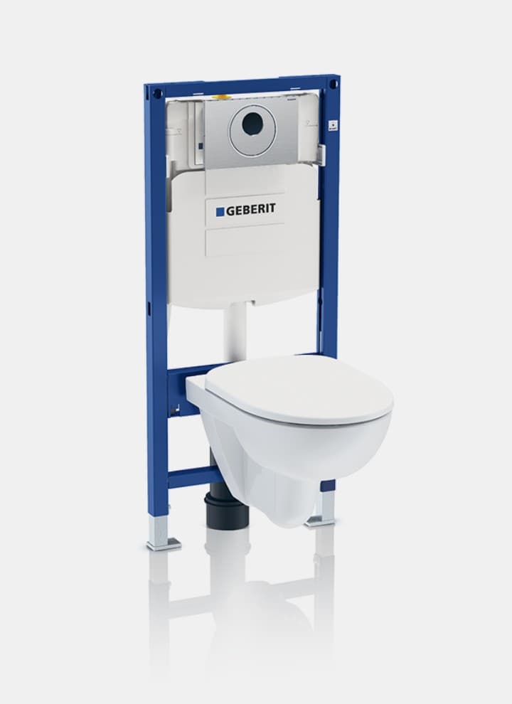Touch-free spoeling met Geberit reservoir Touch-free spoeling met Geberit reservoir