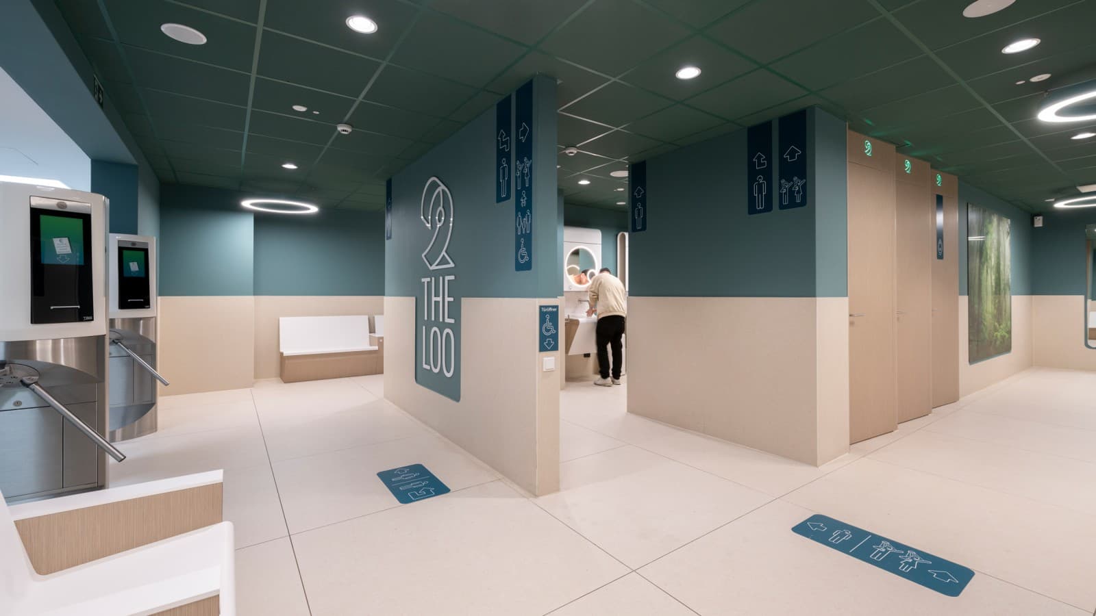 Typisch ontwerp van een 2theloo toiletgroep Typisch ontwerp van een 2theloo toiletgroep