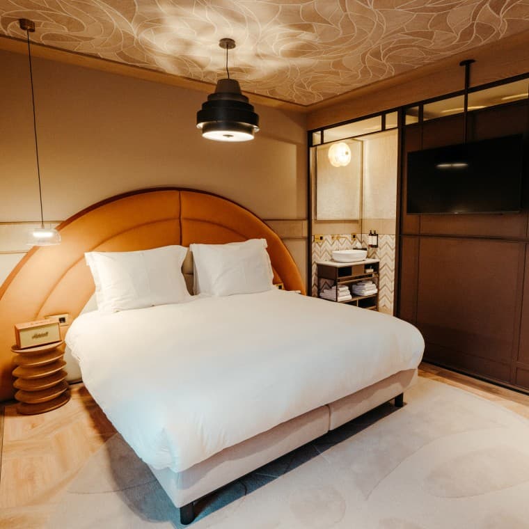 36 stijlvolle hotelkamers in mid-century-stijl (© Nina Slagmolen) 36 stijlvolle hotelkamers in mid-century-stijl (© Nina Slagmolen)