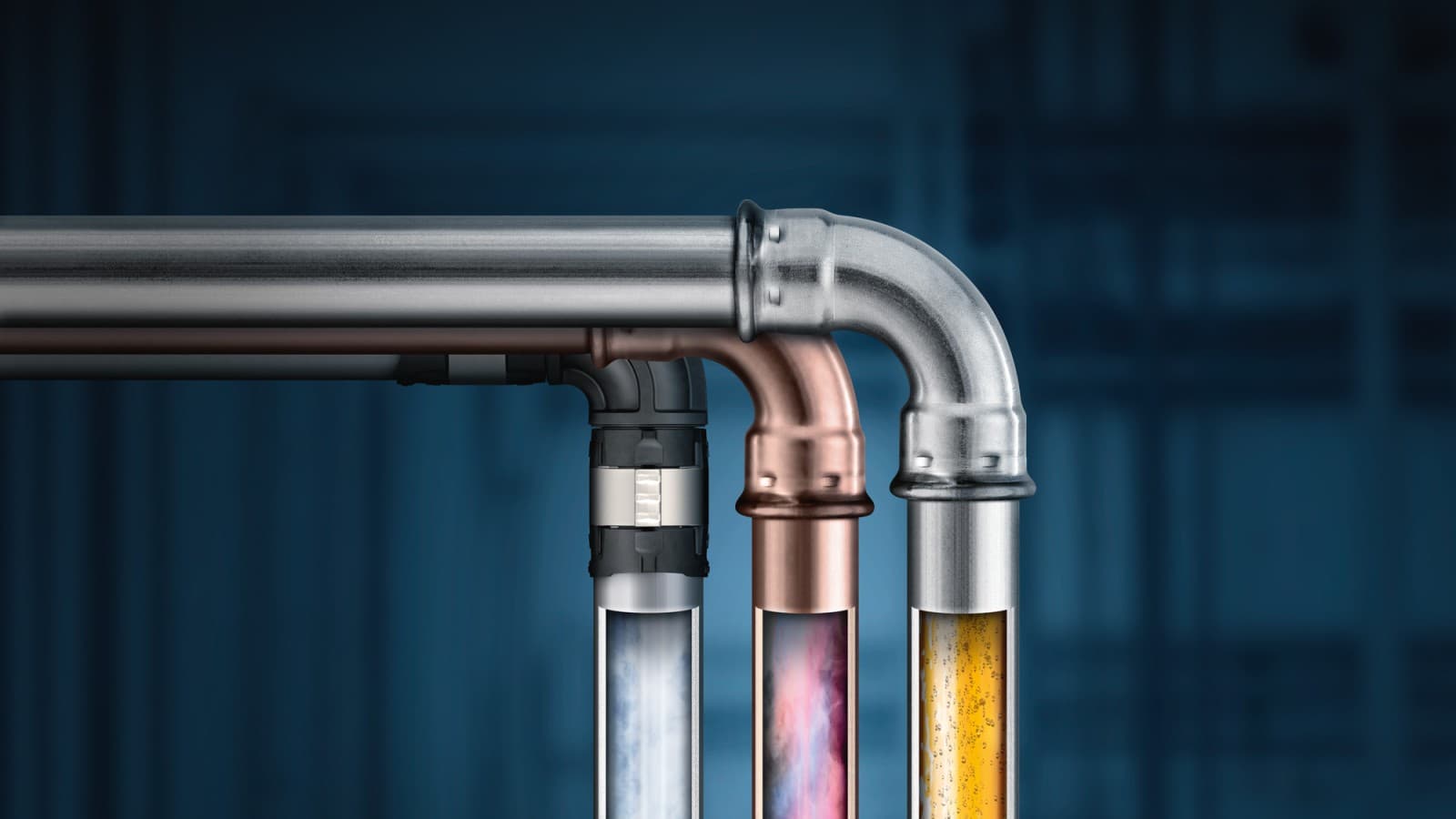 Geberit PipeSelect vraagt het geselecteerde Geberit leidingsysteem op