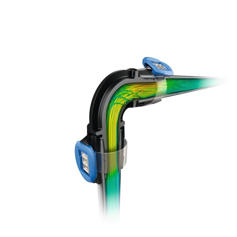 Het aanvoersysteem met geoptimaliseerd drukverlies Het aanvoersysteem met geoptimaliseerd drukverlies