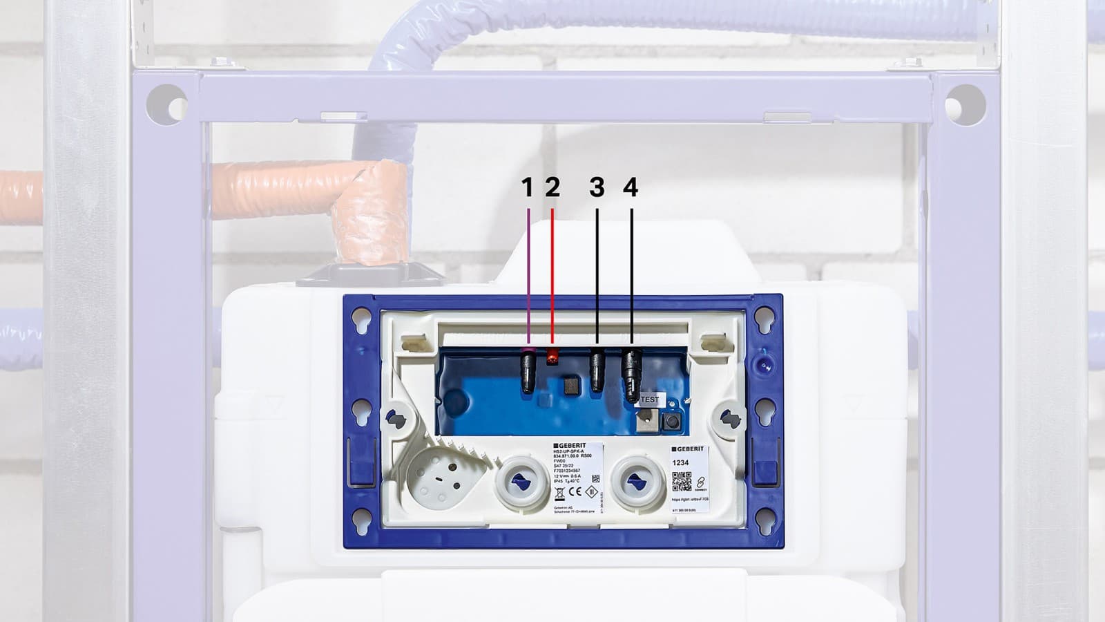 Inbouwreservoir met HS30 hygiënespoeling (© Geberit) Inbouwreservoir met HS30 hygiënespoeling (© Geberit)