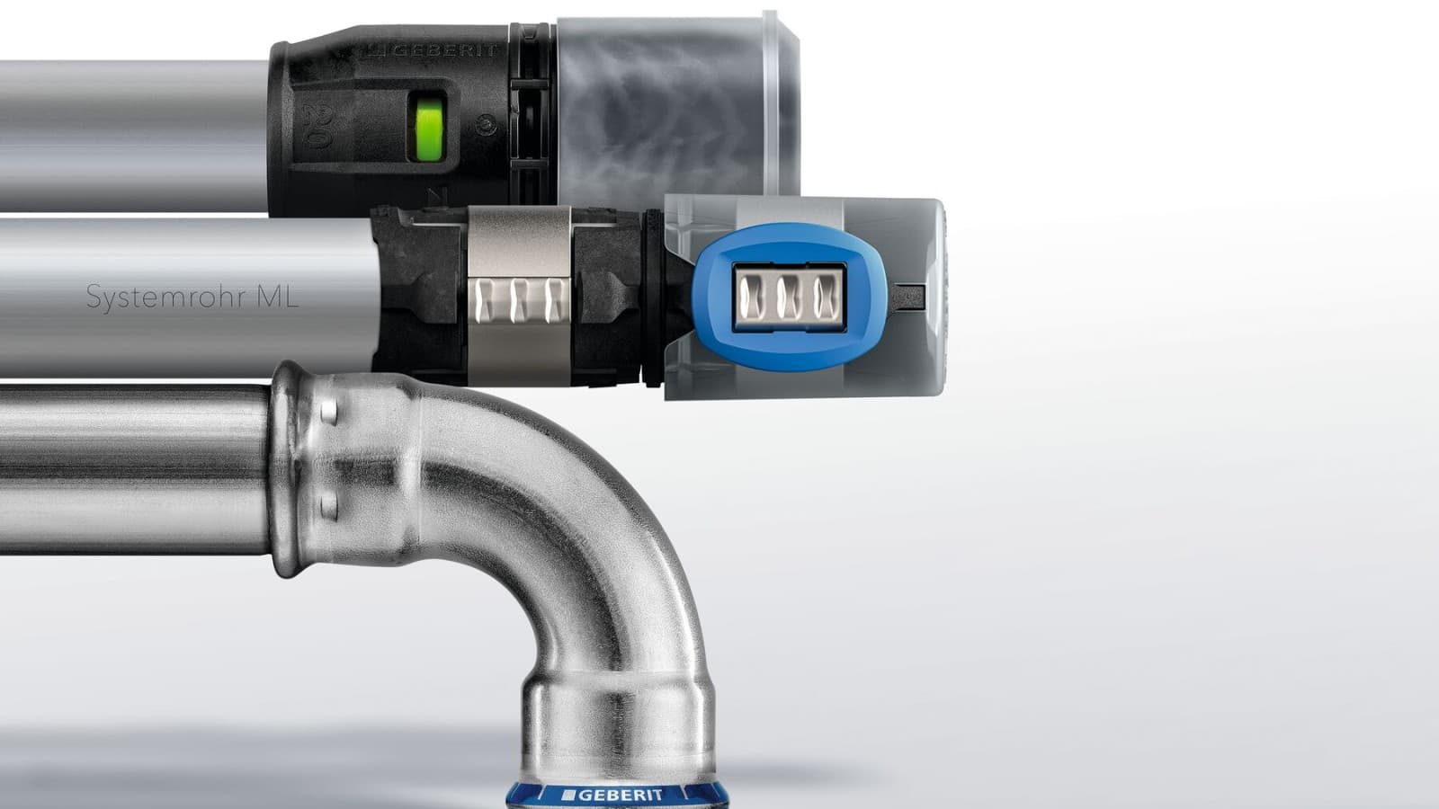 Aanvoersysteem met beschermkap voor drinkwaterhygiëne - Mapress - FlowFit - Mepla - PushFit Aanvoersysteem met beschermkap voor drinkwaterhygiëne - Mapress - FlowFit - Mepla - PushFit